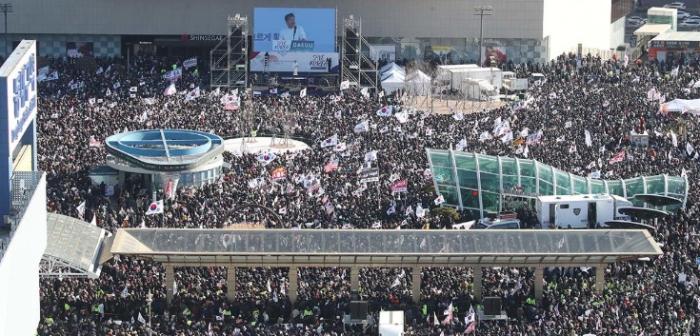 동대구역에 모인 인파  인터넷 캡쳐