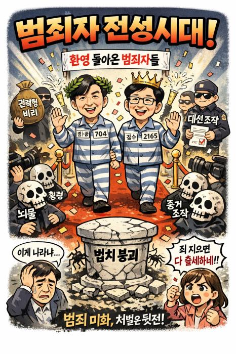 활짝 열린 '범죄자 전성시대' 기사 이미지