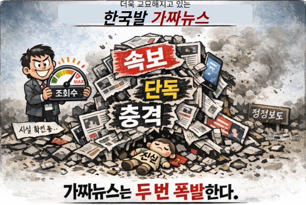 의도된 가짜뉴스.. 부추기는 범죄세력.. 기사 이미지