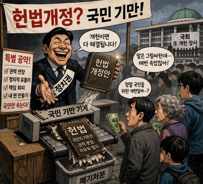 개헌(改憲)? 개헌(狗獻)!