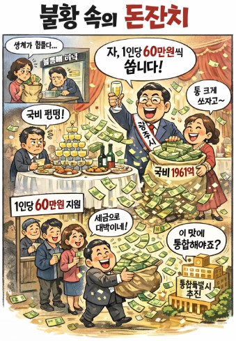'광주'의 화려한 혈세 축제