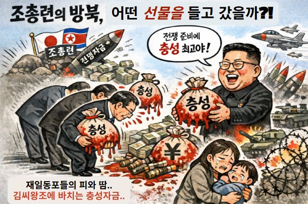 조총련의 선물.. 총알이 되어..