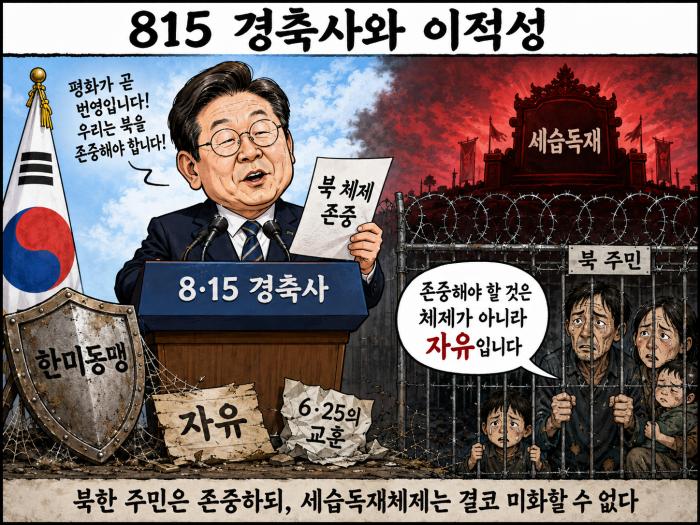 대한민국은 세습독재를 존중할 수 없다.