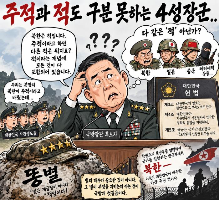 '똥별'이 4개씩이나..