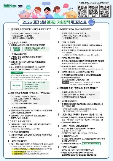 대전시, 2026 청년 일자리 지원정책 가이드 배포