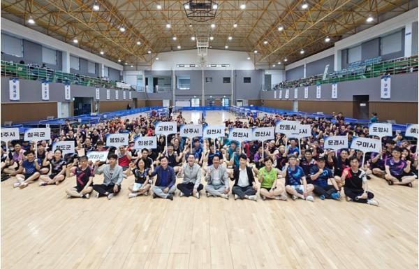 예천군·예천군청 탁구회, 제22회 경상북도 도지사기 공무원탁구대회 성료