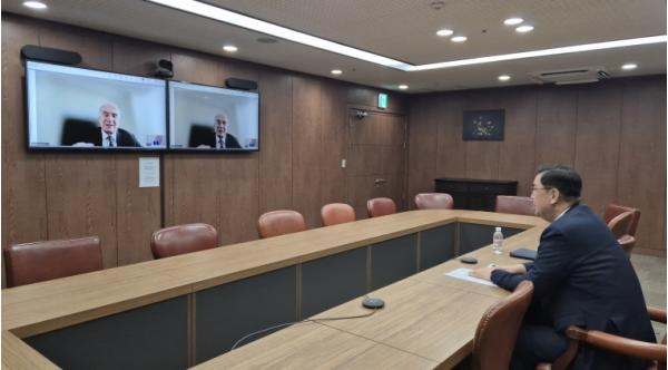 중동평화 정부대표, 유엔 사무총장 중동특사 화상 면담